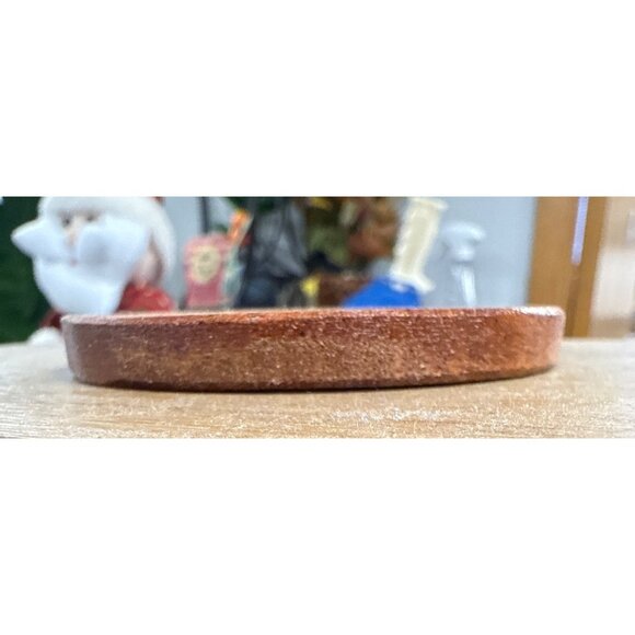 Wooden Christmas Ornament With "O Come Let Us Adore Him" Engraving Handmade 3 In - Picture 2 of 4